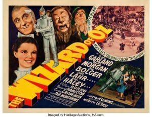 Gavels 'n' Paddles: Wizard of Oz movie poster, $108,000, Heritage Auctions