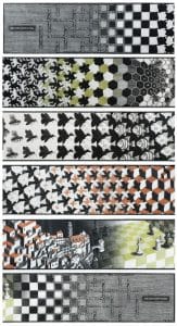 Gavels 'n' Paddles: M.C. Escher woodblock print, $98,400, Clars Auction Gallery