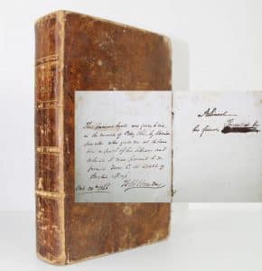 Abraham Lincoln signed book, $175,000, University Archives