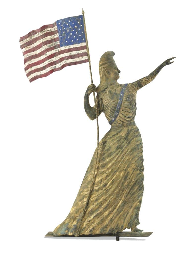 lady liberty weathervane sotheby