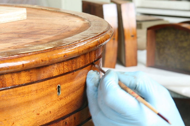 drum table finish touchups
