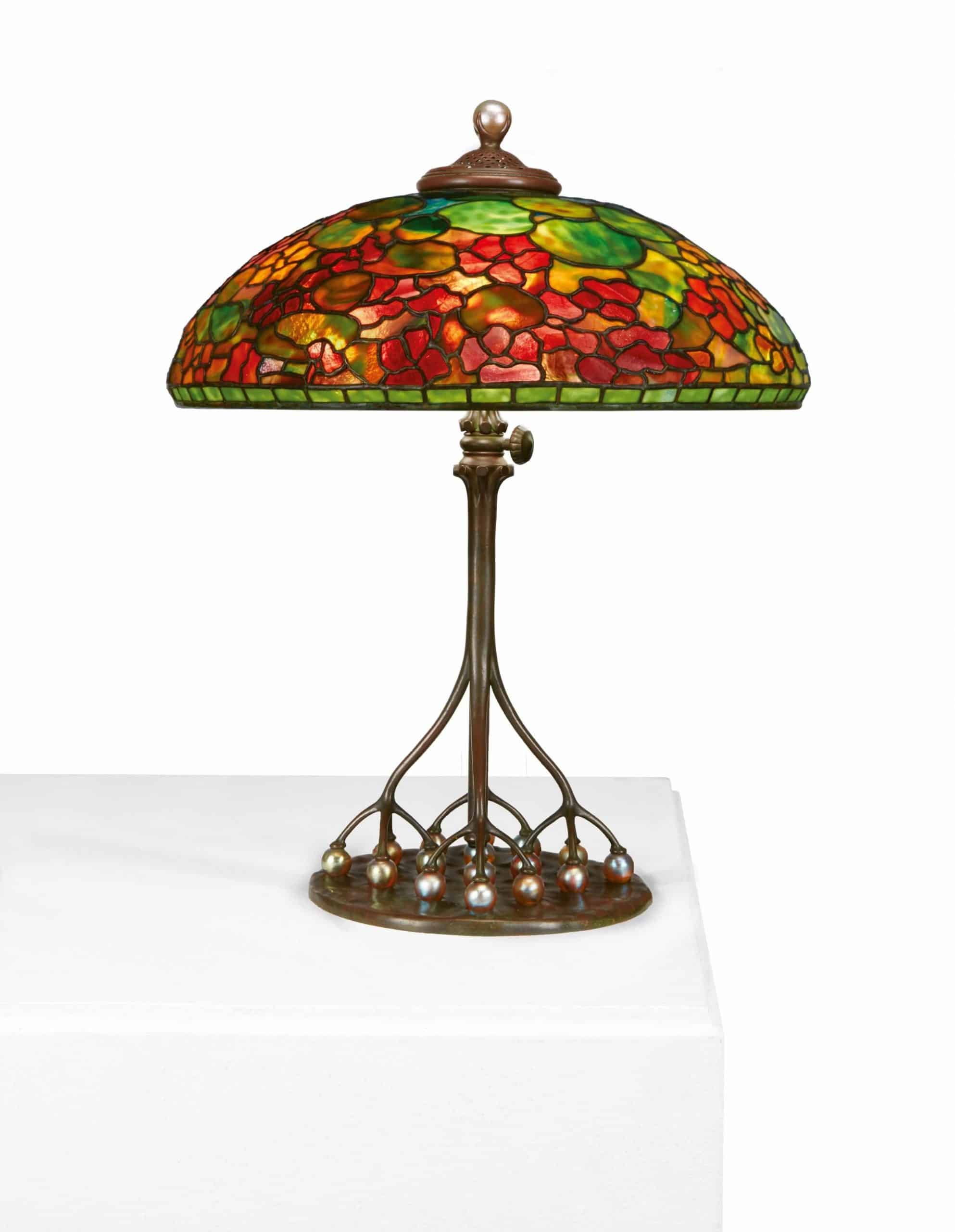 Tiffany table lamp, $206,250, Freeman’s