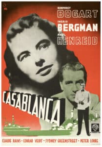 This Swedish one-sheet for Casablanca nearly tripled its estimate when it sold for $55,000 at Heritage. ­Image courtesy of Heritage Auctions.