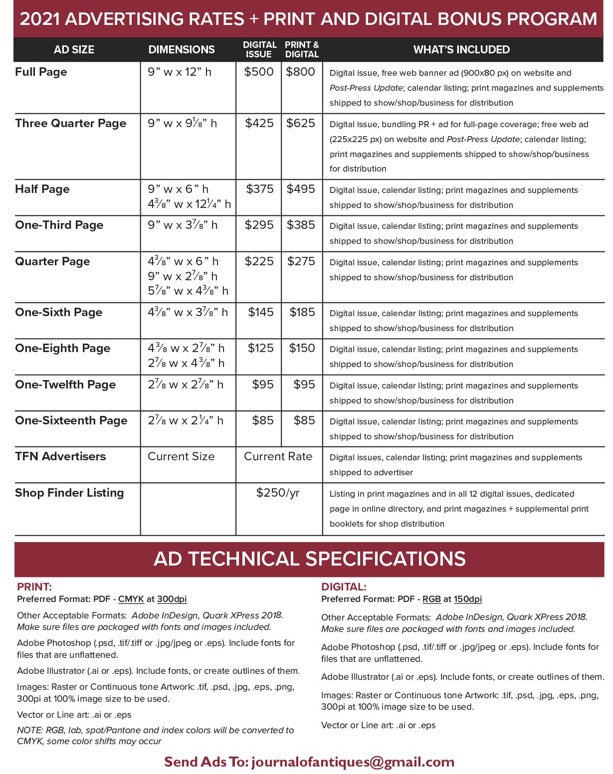 Advertising - The Journal of Antiques and Collectibles