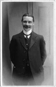 Freemason Fred C. Palmer at Herne Bay showing his hair groomed with Rowlands Macassar Oil