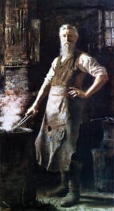 The Village Blacksmith by Thomas Hovenden (American (born Ireland), Dunmanway 1840–1895 Plymouth Meeting, Pennsylvania