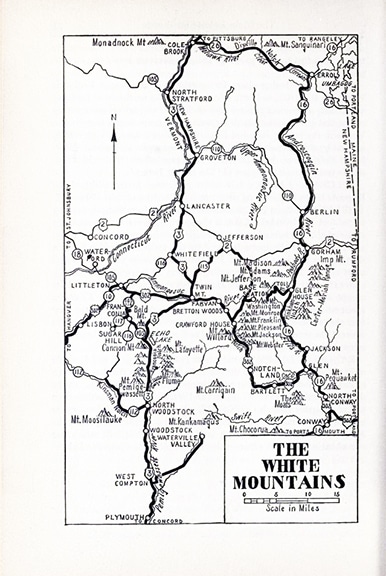 The White Mountains map