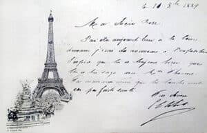 First illustrated postcard published in France 1889