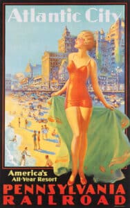 Pennsylvania Railroad Atlantic City ca. 1935 by Edward M. Eggleston