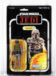 1983 Kenner Star Wars’ Return of the Jedi 65 Back-A Boba Fett sold April 20, 2019, for $875 photo: Bruneau & Co.