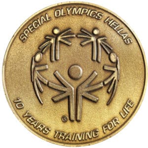 1998 Special Olympics Participation Medal (awarded during the 30th year of Special Olympics) given to an athlete for ten years of competing, selling for $30 on eBay