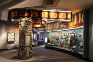Reel to Real, an exhibit that shows the portrayal of law enforcement in pop culture, with toys, props, and memorabilia from iconic cop shows and movies.