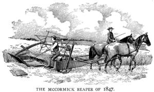 An early illustration of the McCormick Reaper, 1847