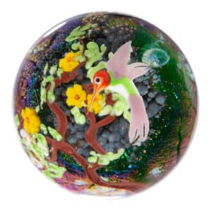 Vintage Grant Randolph Studios hummingbird paperweight