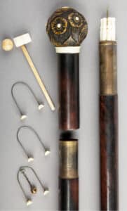 Sold at Auction: ANTIQUE SYSTEM WALKING STICK CANE FISHING POLE