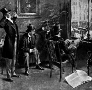 Image depicting the inside of a New York gentlemen’s club