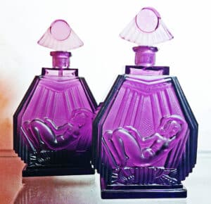 Czech Art Deco Perfume Bottles & Atomizers, 4 Auction