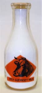 Collecting ‘breed’ vintage milk bottles is a popular category.
