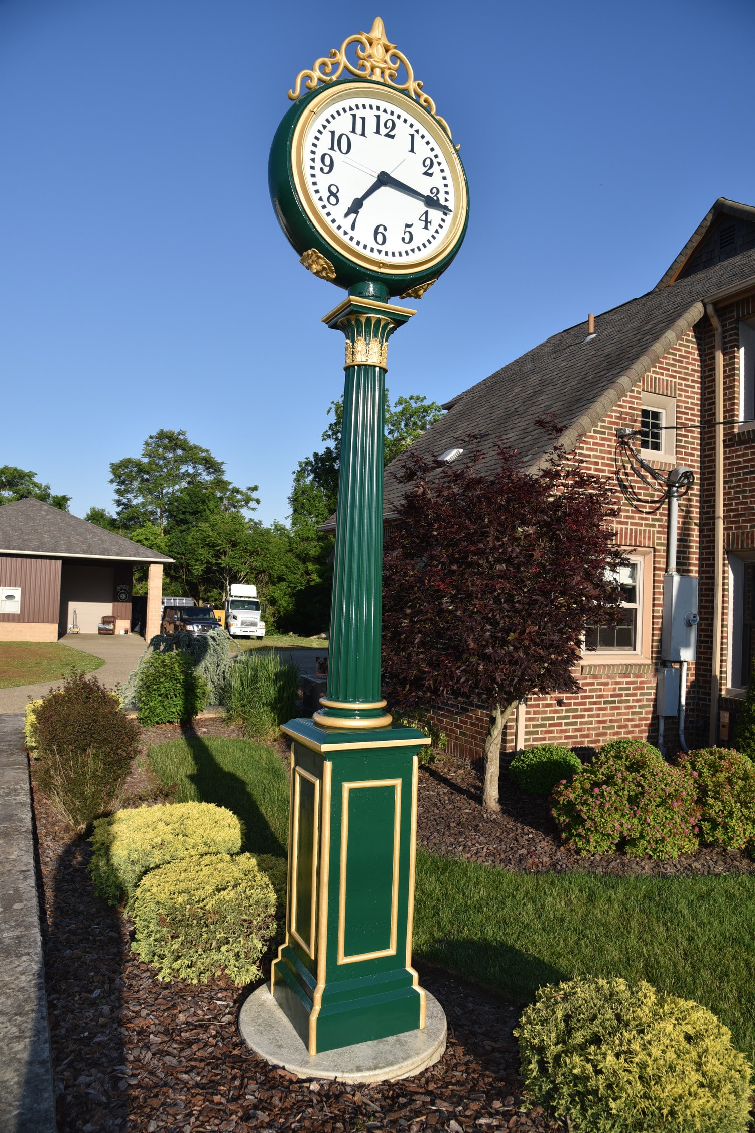 Restored 1910 Brown Street Clock with a Seth Thomas No.2 auto-winder.