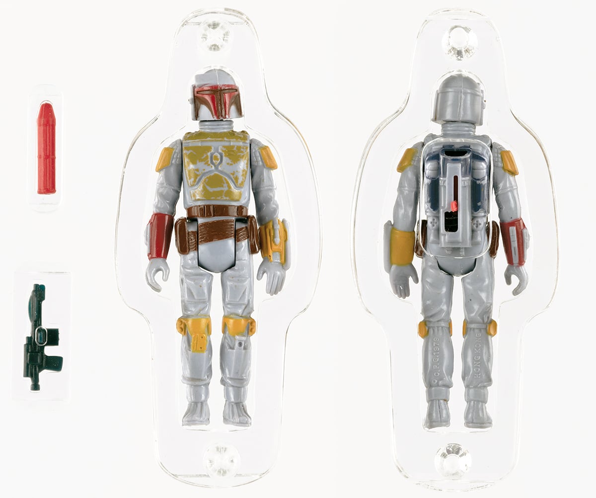 Boba Fett prototype figure, $204,435, Hake’s Auctions
