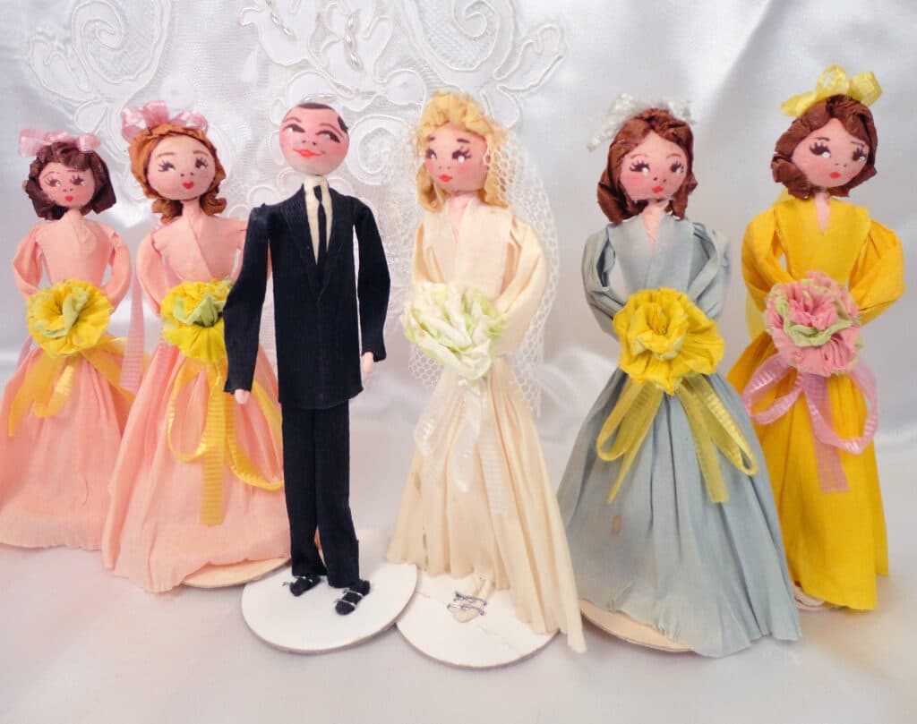 Barbie bride doll wedding dresses/ cake topper, Hobbies & Toys