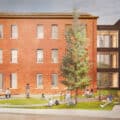 Rendering of new Shaker Museum, designed by Selldorf Architects, that will break ground in Chatham, NY in August, 2023.