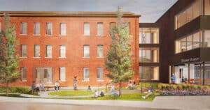Rendering of new Shaker Museum, designed by Selldorf Architects, that will break ground in Chatham, NY in August, 2023.