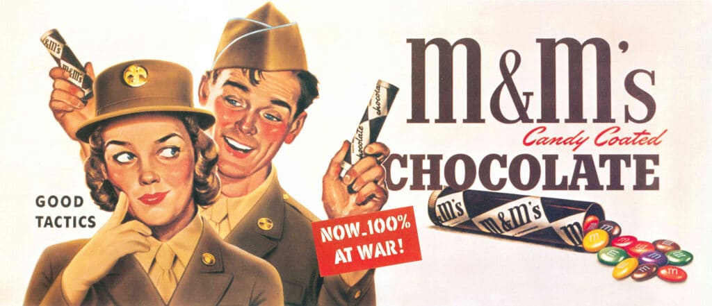 1999 vintage original print ad New M&M Crispy Chocolate Candy