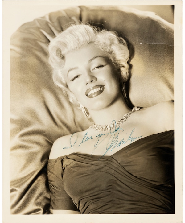 Signed Monroe photo, $300,000, Heritage