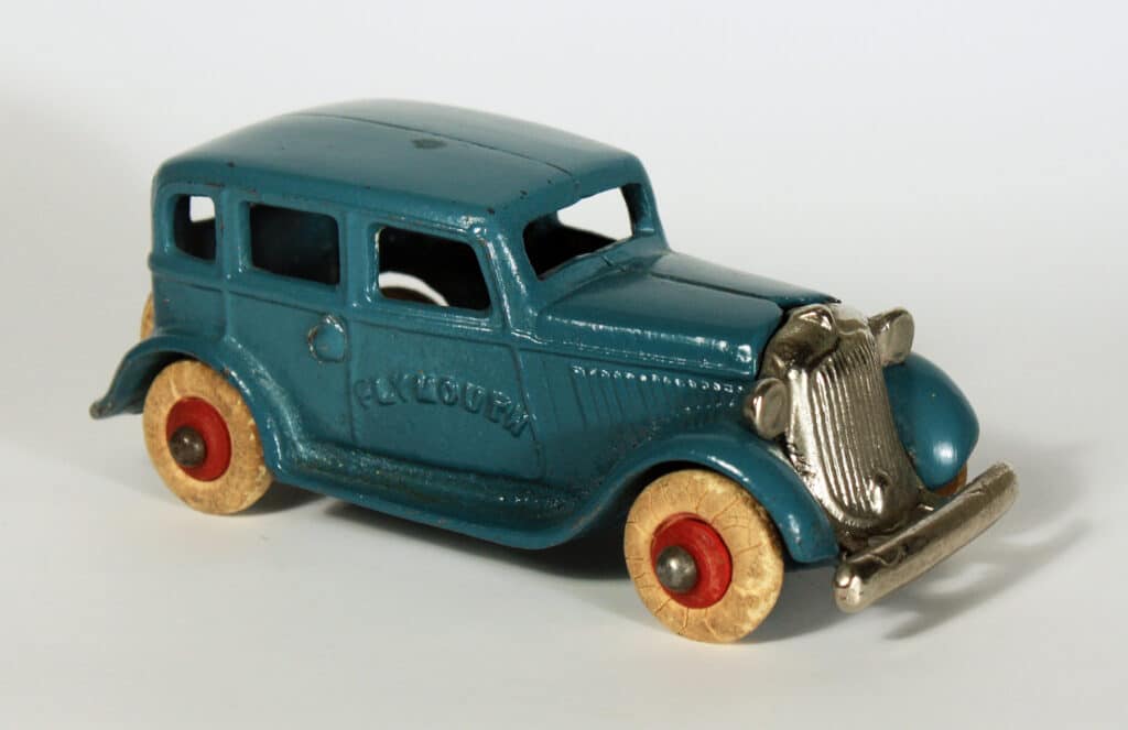 Arcade’s five inch Plymouth sedan: not everything it appeared to be.