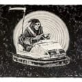 A large-scale painting of a grim reaper figure riding in a carnival bumper car titled Brace Yourself! by the graffiti artist Banksy sold for $2.032 million at a Modern and Contemporary Art auction held March 29th by Julien’s Auctions in Beverly Hills, CA.
