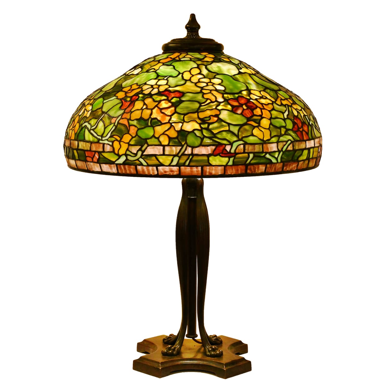 Tiffany Nasturtium lamp, $71,500, Woody Auction