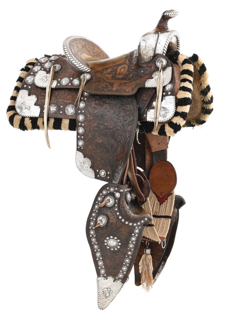 Sterling parade saddle, $50,820, Morphy/Lebel’s