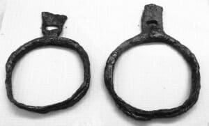 Iron Avar stirrups from 7th to 8th century Hungary