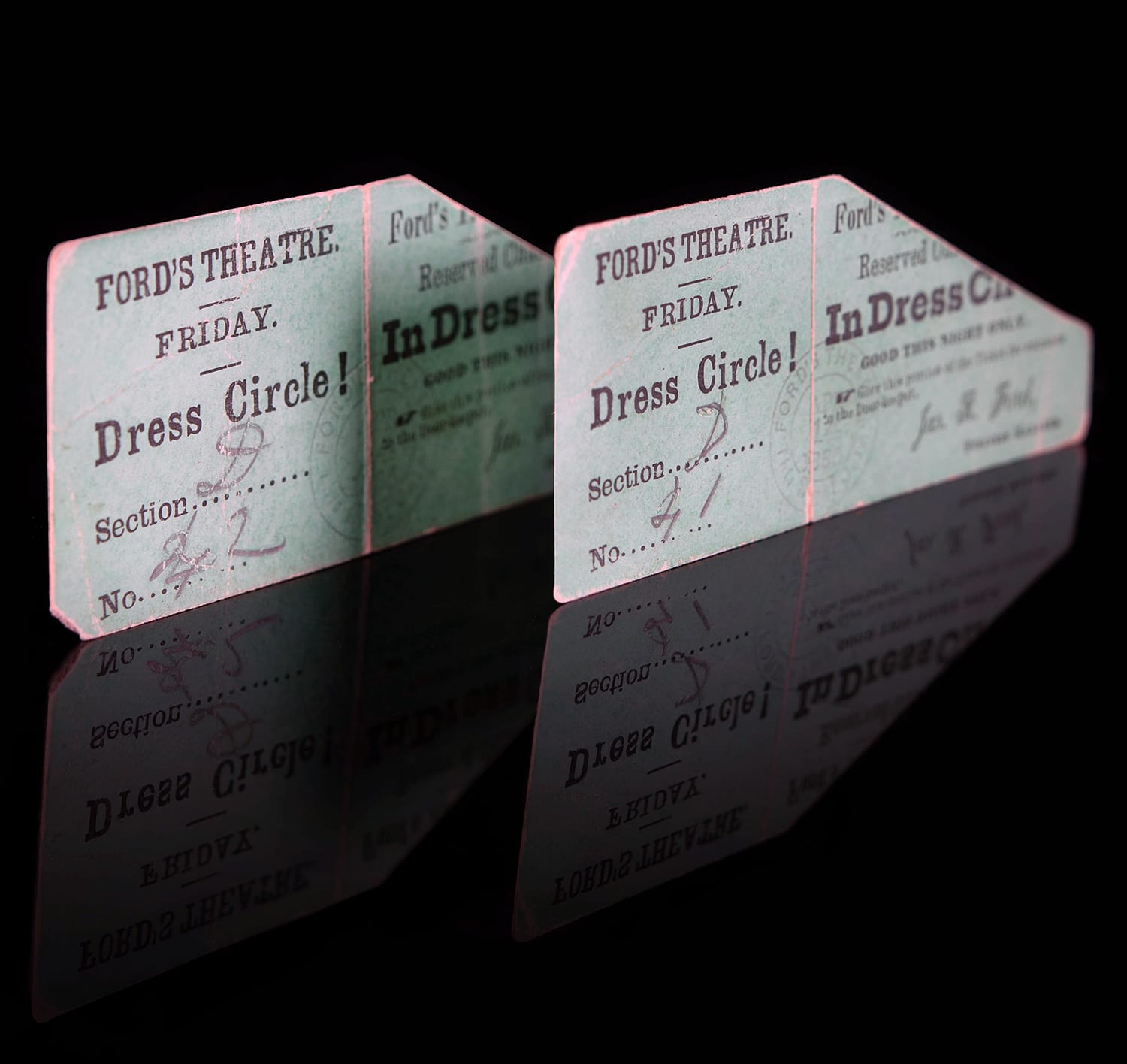 Ford’s Theater tickets, $262,500, RR Auction