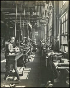 A view of the factory floor of the Philadelphia manufacturing facility.