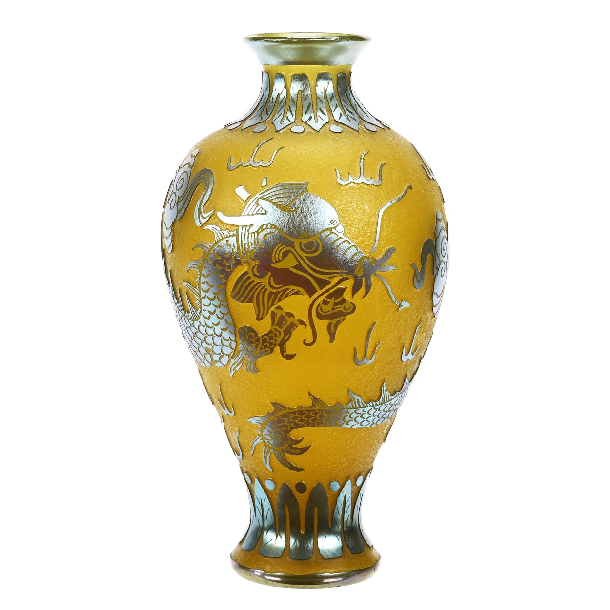Steuben cameo cutback art glass vase