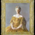 Figure 2: Abby Aldrich Rockefeller by Robert Brackman, New York, New York City, 1941, oil on canvas, 48 1/2 x 42 1/2 inches, Colonial Williamsburg, Gift of the Blanchette Hooker Rockefeller Fund through the generosity of John D. Rockefeller 3rd, his wife Blanchette Hooker Rockefeller, and their four children, 2019-82. Abby Rockefeller’s support of contemporary artists extended to the commission of this portrait.