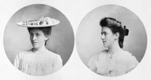 The Davies sisters Margaret (left) and Gwendoline (right).