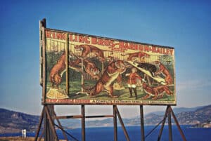One of the first billboard images promoting P.T. Barnum’s Circus