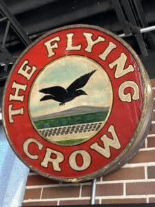 The Flying Crow sign