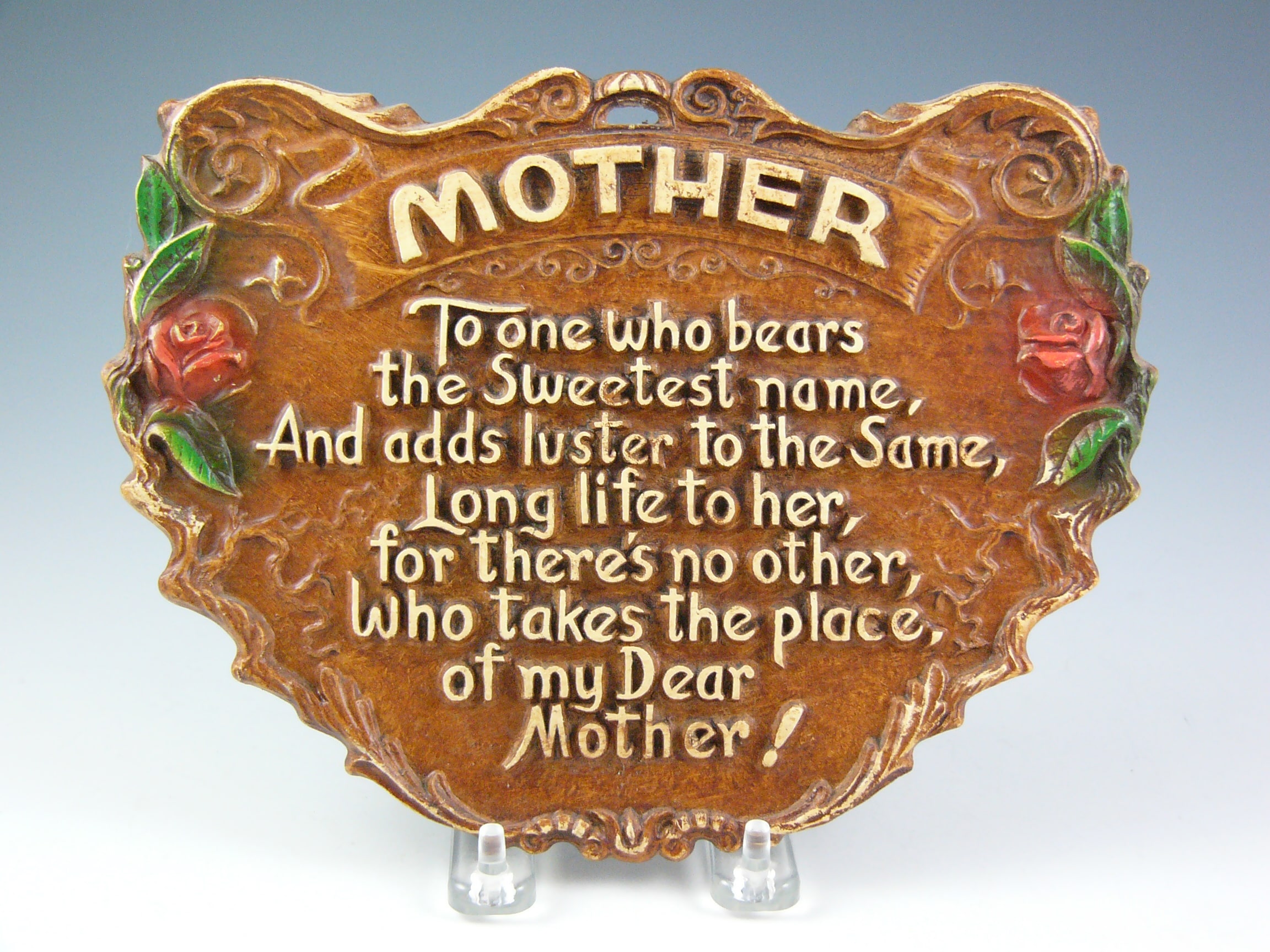 What would Mom like more than a plaque in a modified heart shape?