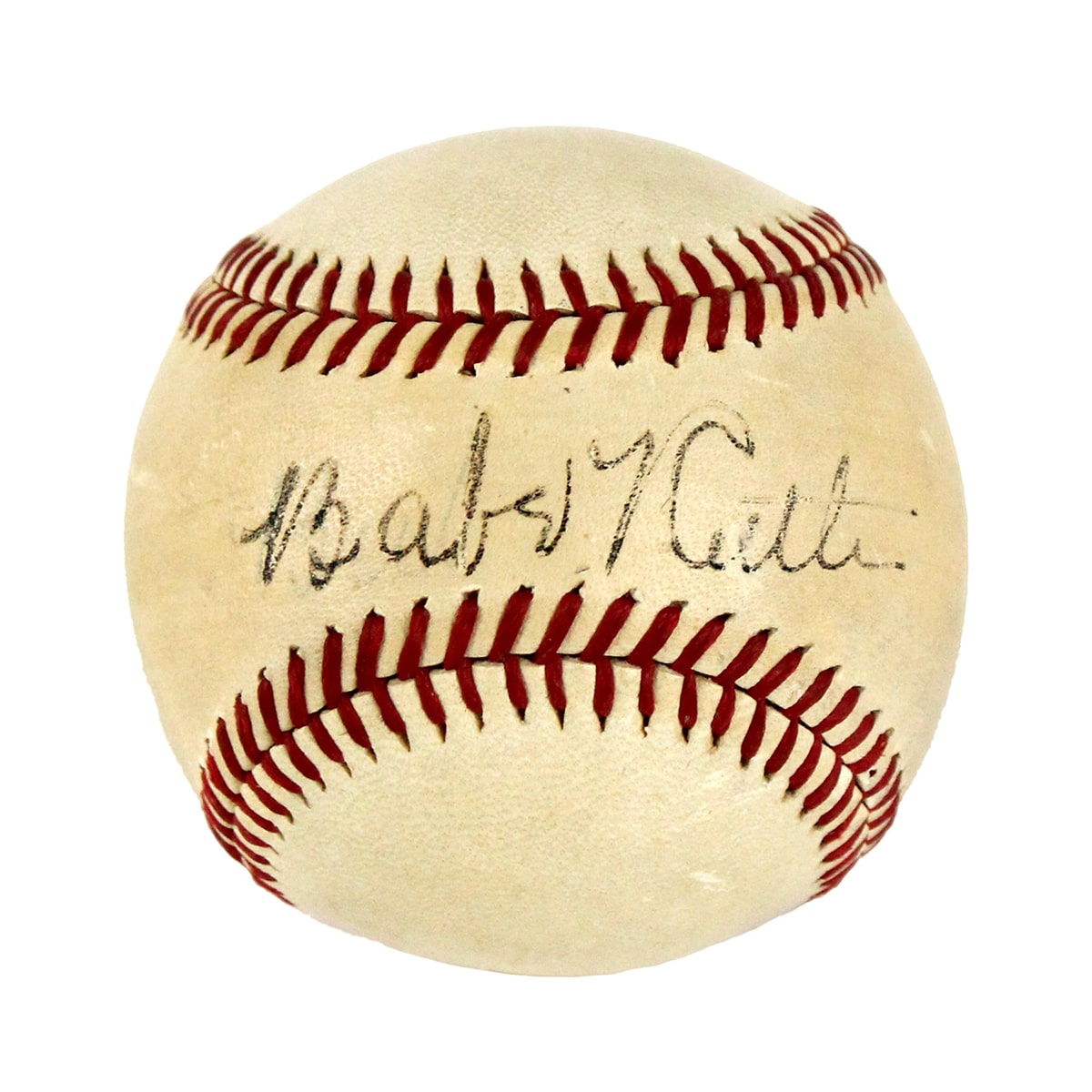Babe Ruth signed baseball, $10,625, Nye & Company