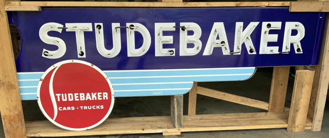 Studebaker Art Deco neon sign