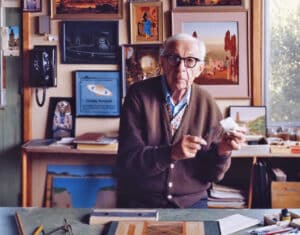 Background title image: Detail from Saturn from Titan, Space Art cover, 1978. Oli on board, 19.5 x 29.5 inches. Heritage Auctions sold this painting for $15,000 in 2014. Full image shown at left. Photo: Heritage Auctions
