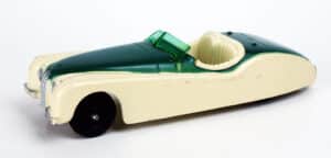Hubley nailed it with this “Sport Car,” based on the late 1940s-early 1950s Jaguar XK 120.