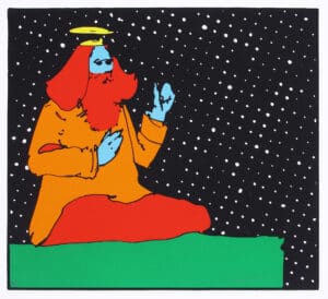 Peter Max, Swami Satchidananda, 1972