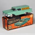 The Ford Delivery Wagon was the only model in the series that came with die-cast wheel hubs rather than tinplate.