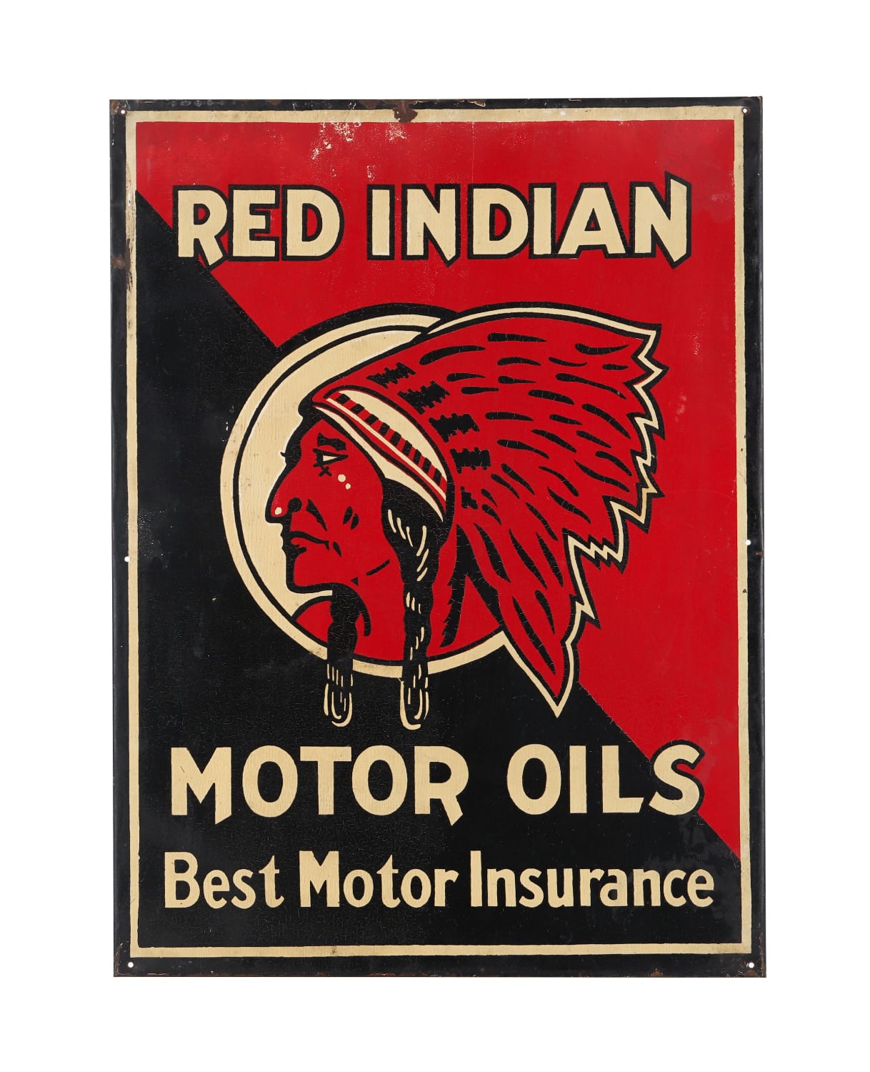 Red Indian Motor Oils sign