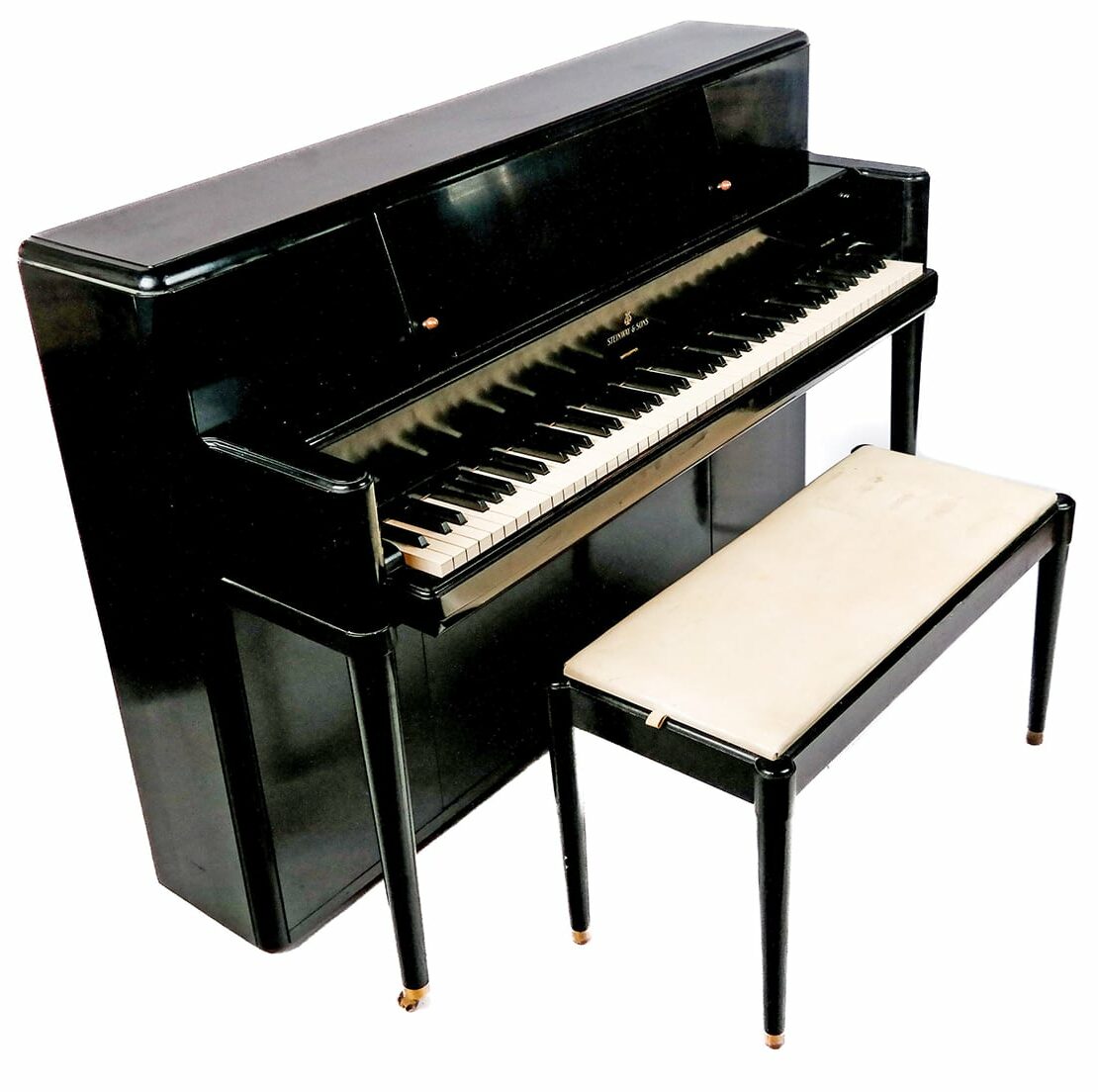 Steinway & Sons ebonized upright piano